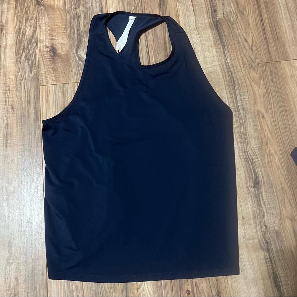 Fabletics Navy Racerback Tank